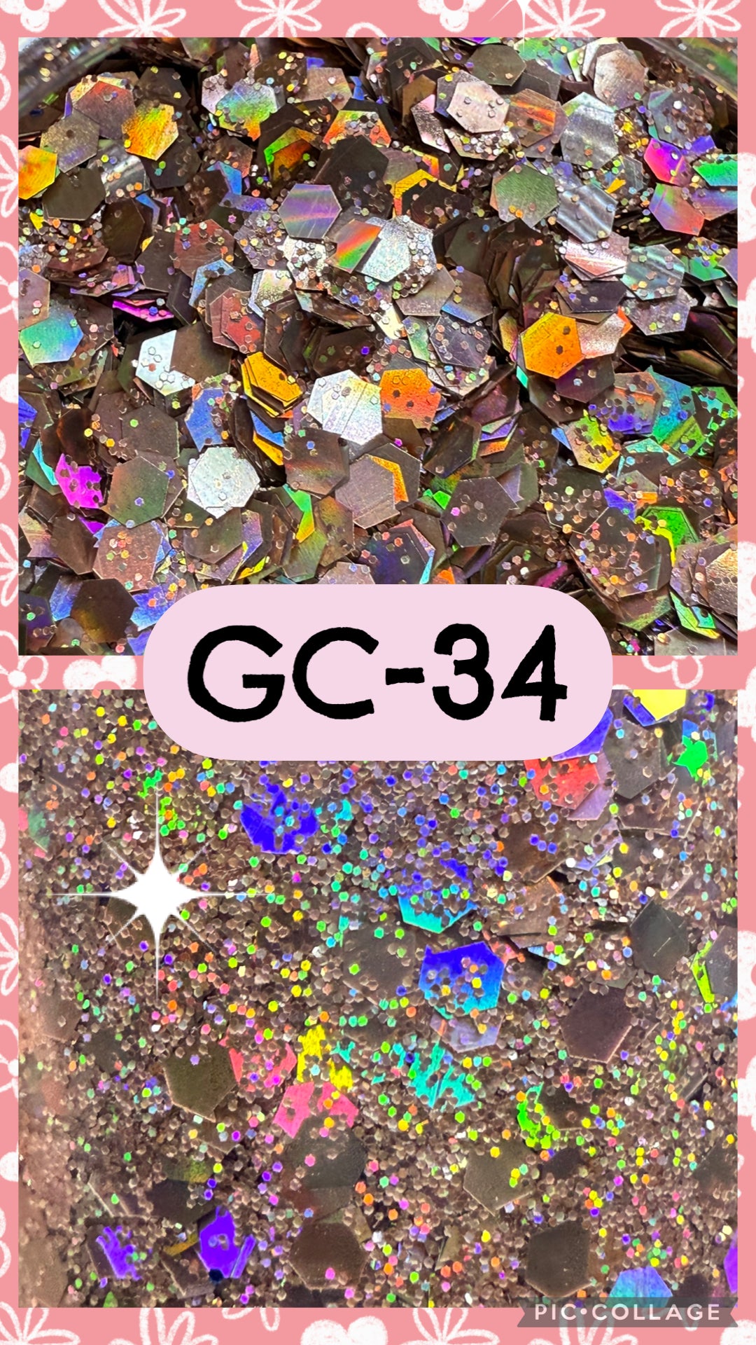 GC3-GC34 GLITTER COLORS