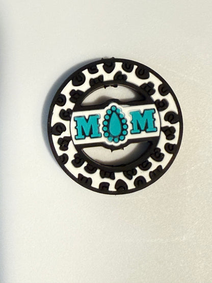 F/M25- (1)PC 1.2"Choose your color- MOM Focal Bead for DIY Keychains, Wristlets, Cup Charms, Car Charms ETC