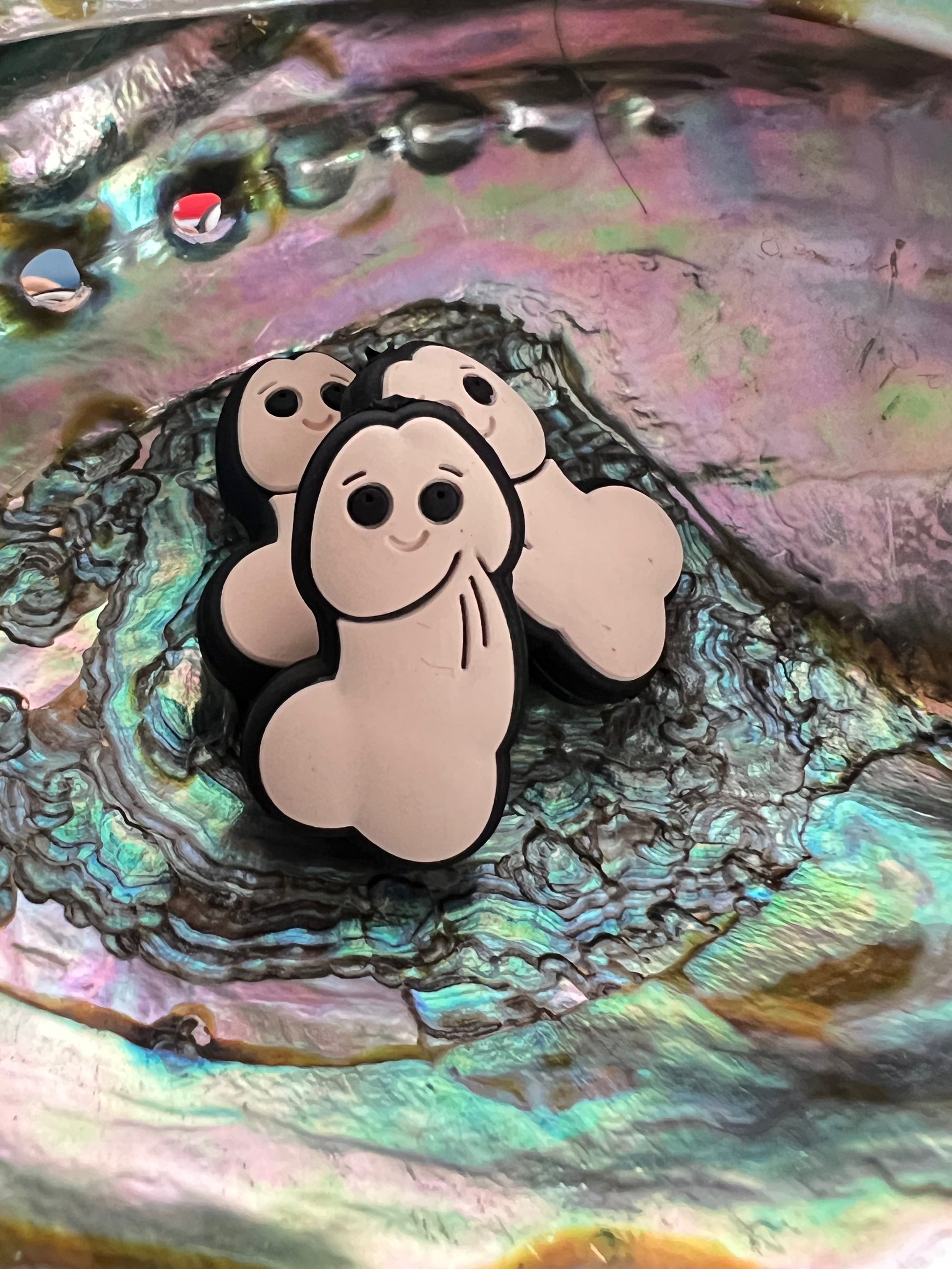 (1)PC- Dirty Adult Happy P*NIS Focal Bead image 0