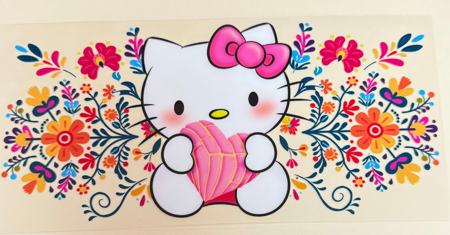 C363- (1PC) HELLO KITTY 16OZ UV DTF Transfer Wrap/Sticker for Cup/Tumbler