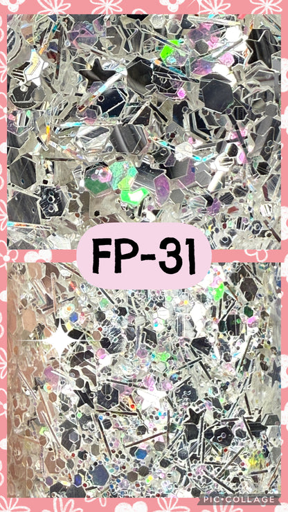 FP1-FP38 GLITTER COLORS