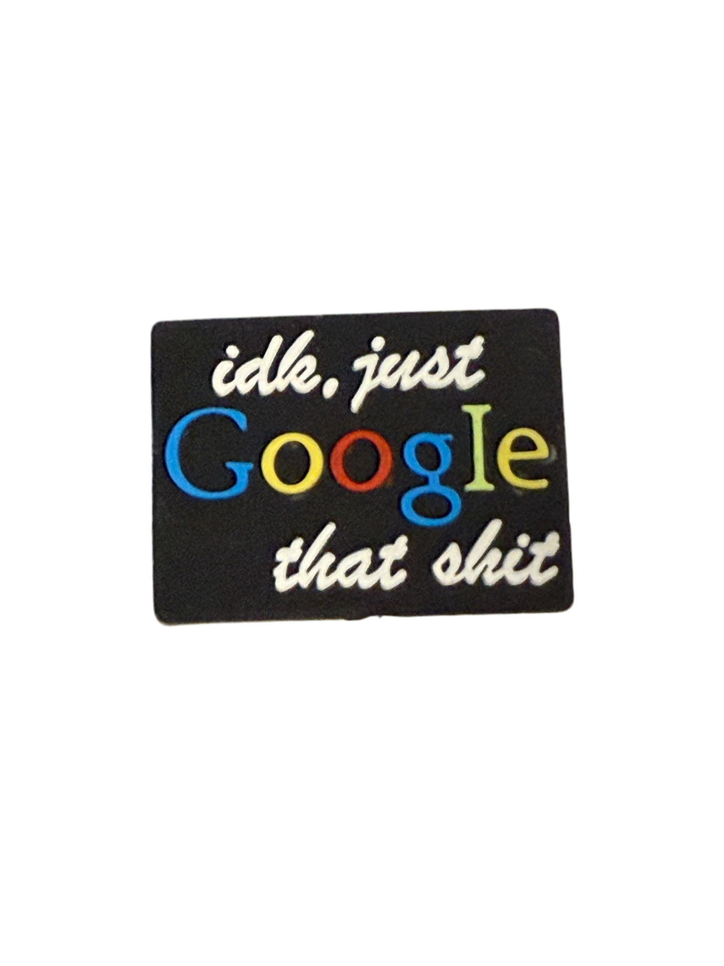 F/BW9- (1)PC 1.2" Idk, Just G00gle that sh!t Focal Bead for DIY Keychains, Wristlets, Cup Charms, Car Charms ETC