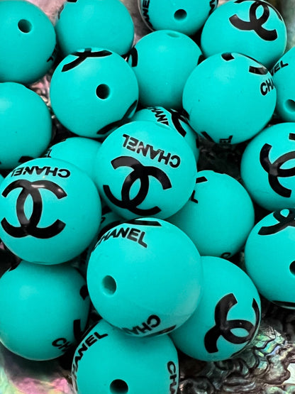 (1)PC- Choose Your Design, Colors, Round Silicone Beads image 9