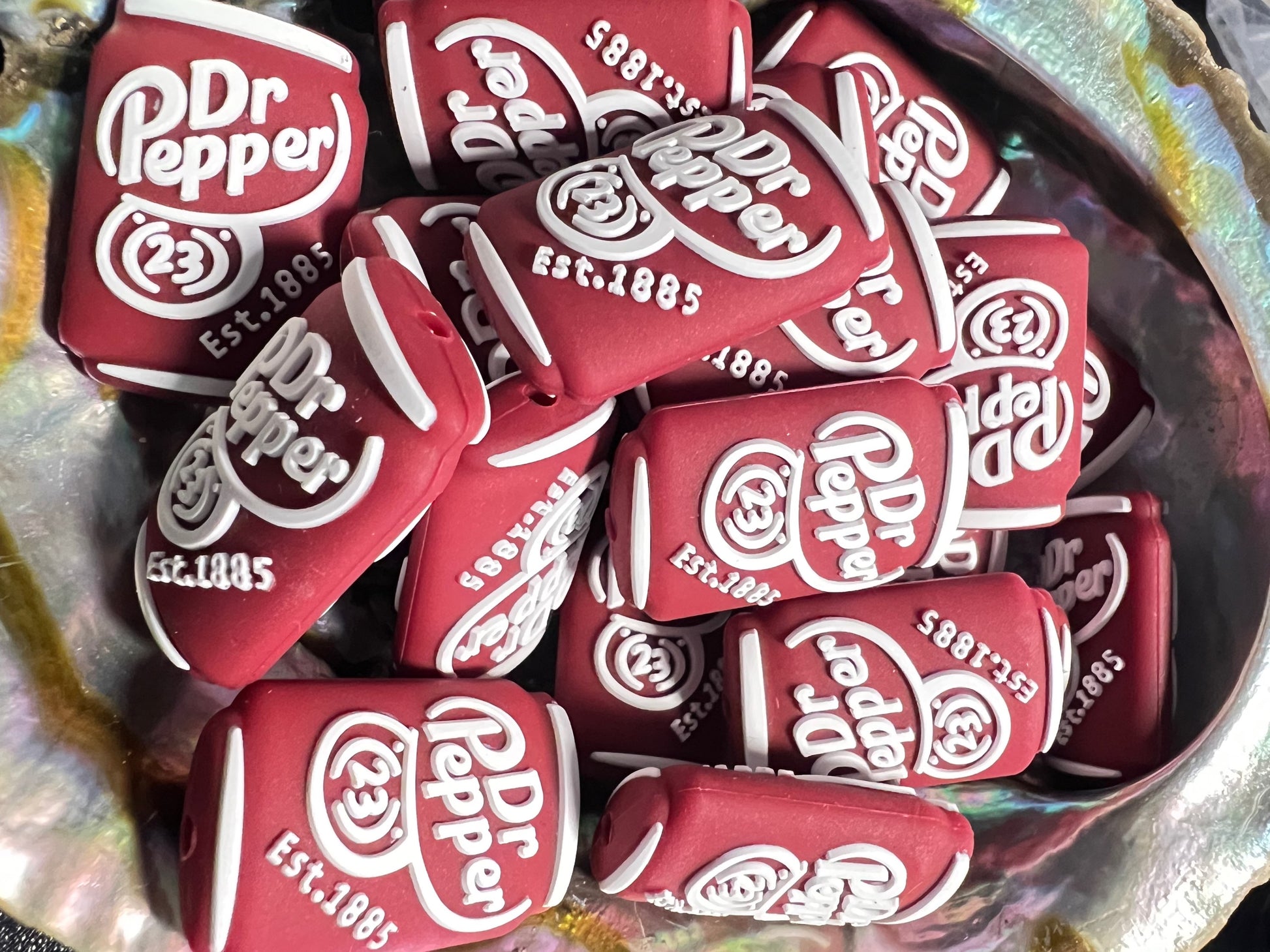 (1)PC- Dr.Pepper Soda Pop/Can/Focal Bead image 0