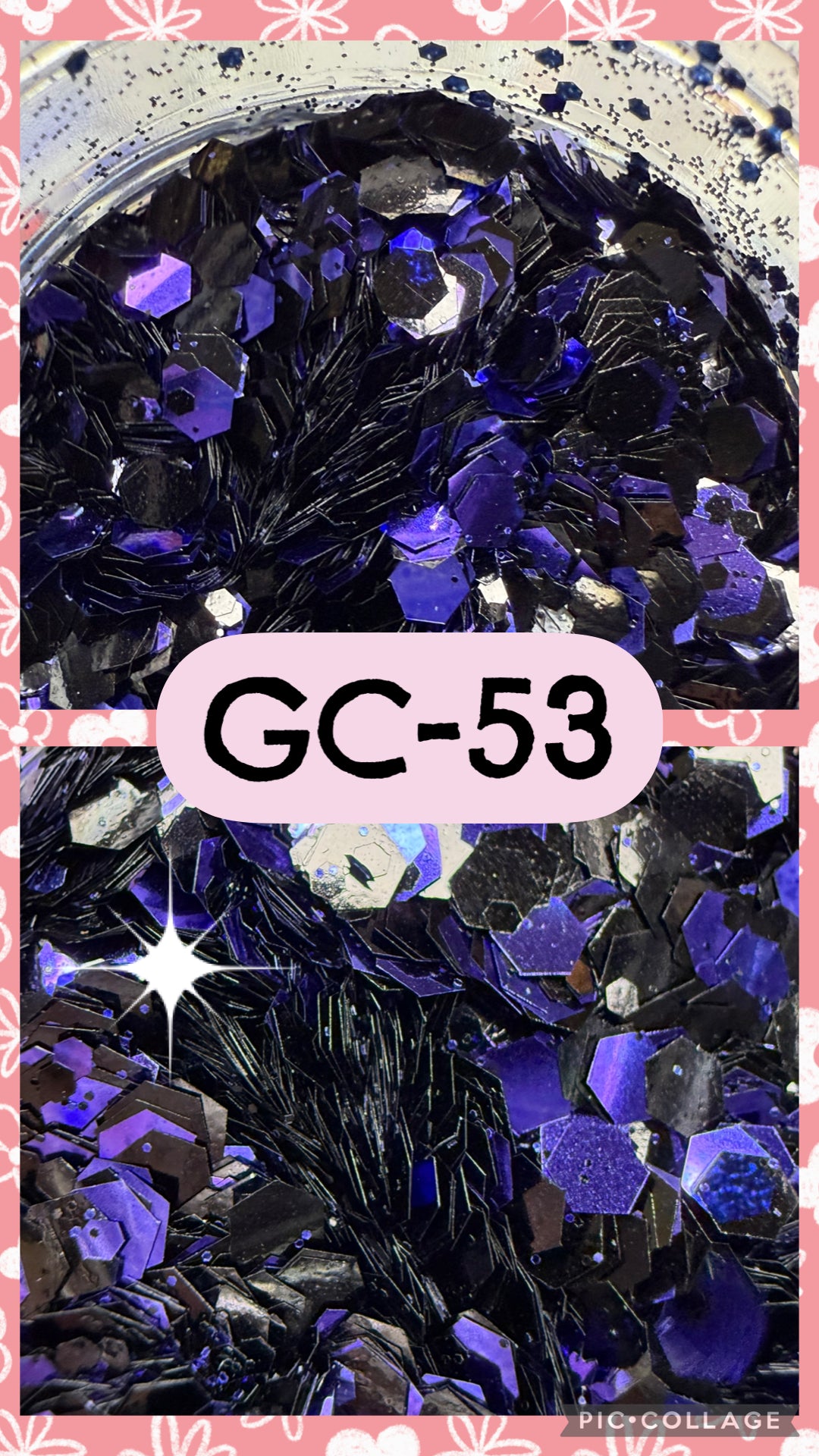 GC36-GC53 GLITTER COLORS