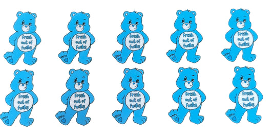 C367- (1PC) SWEAR BEARS 16OZ UV DTF Transfer Wrap/Sticker for Cup/Tumbler