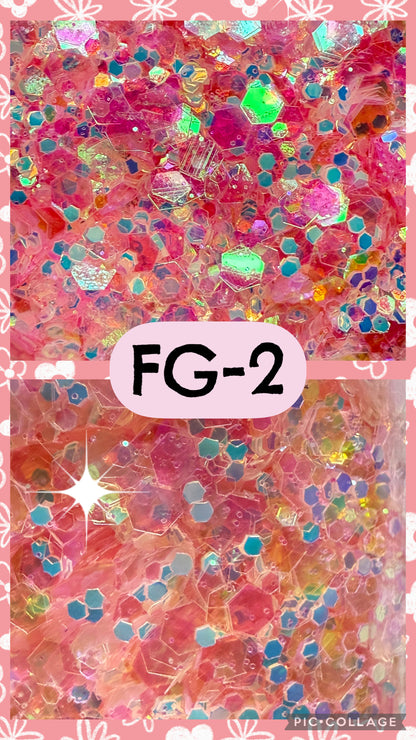 FG2-FG14 GLITTER COLORS