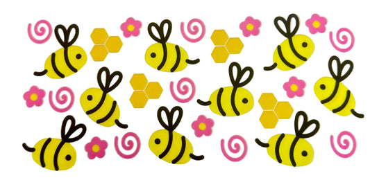 C289- (1PC) BEES 16OZ UV DTF Transfer Wrap/Sticker for Cup/Tumbler
