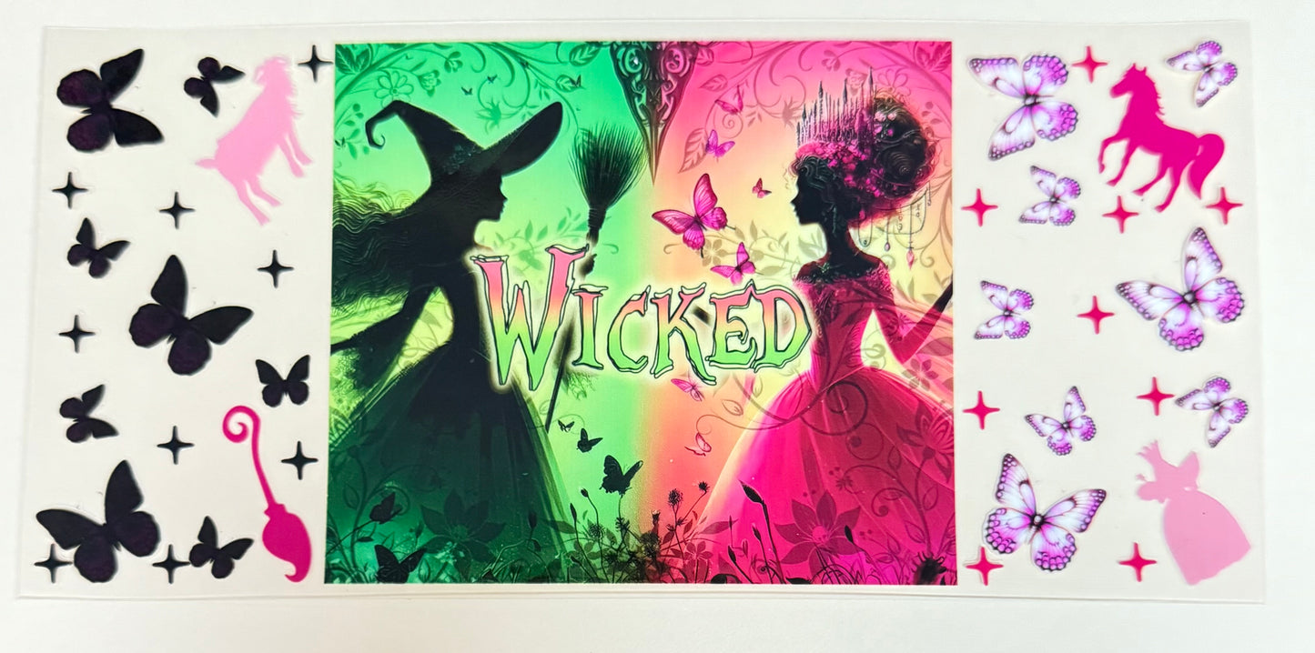 C503- (1PC) WICKED 16OZ UV DTF Transfer Wrap/Sticker for Cup/Tumbler