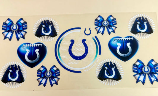 C307- (1PC) COLTS 16OZ UV DTF Transfer Wrap/Sticker for Cup/Tumbler