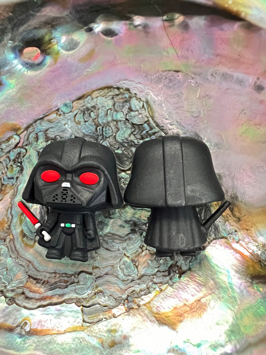 (1)PC- 3D Darth Vader Silicone Focal Bead image 0