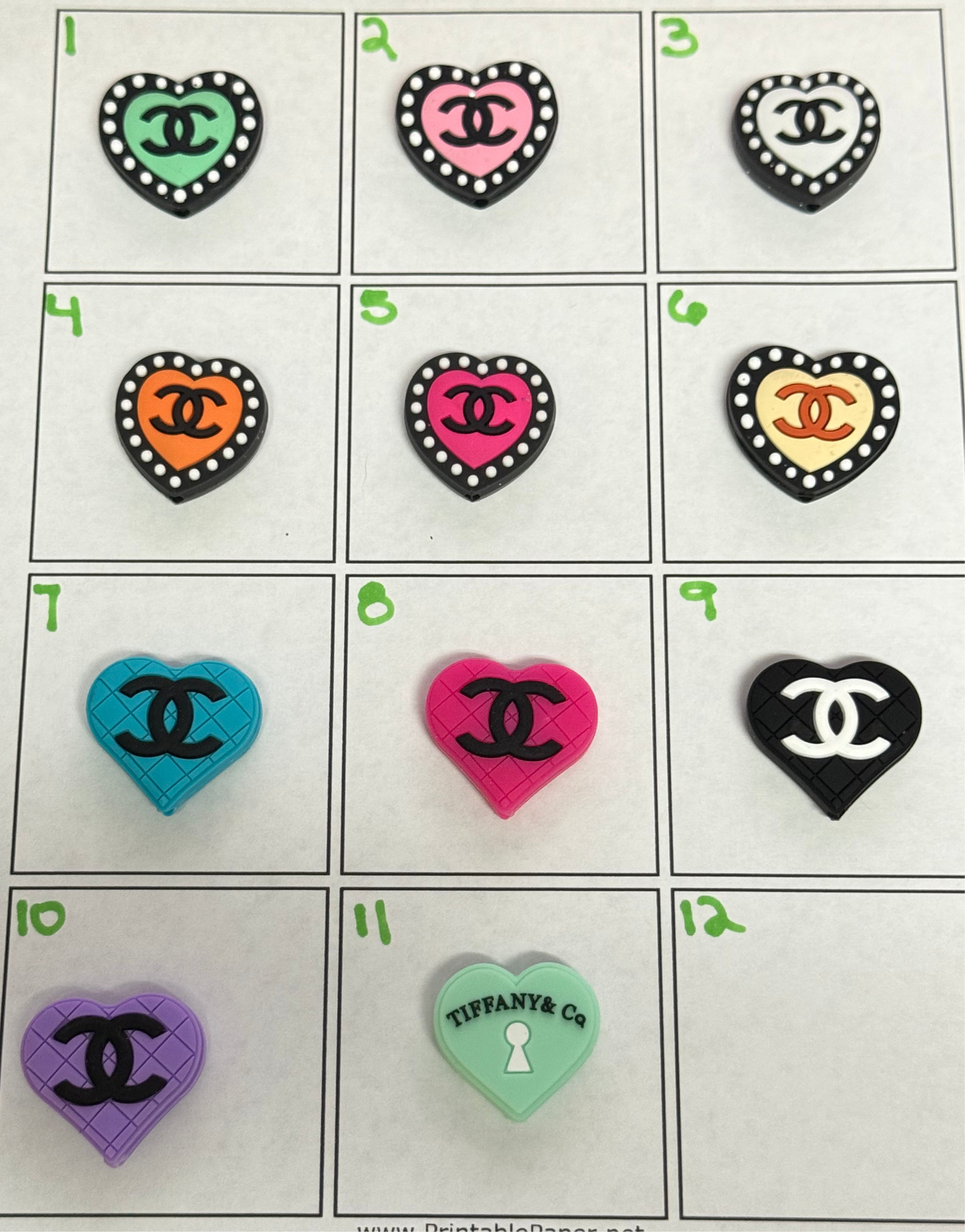 F/FASH-2 (1PC) Choose Your Color/Style Fashion C/C Focal Bead For DIY