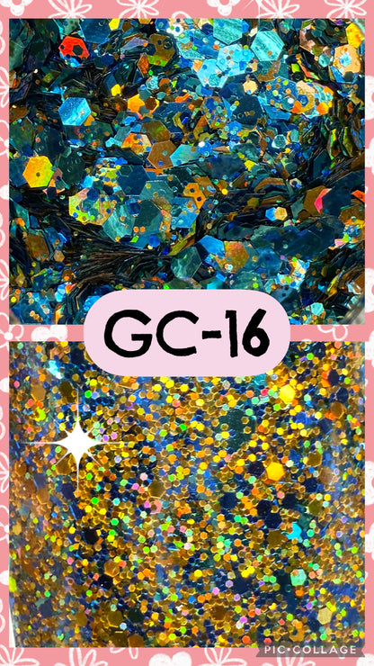 GC3-GC34 GLITTER COLORS