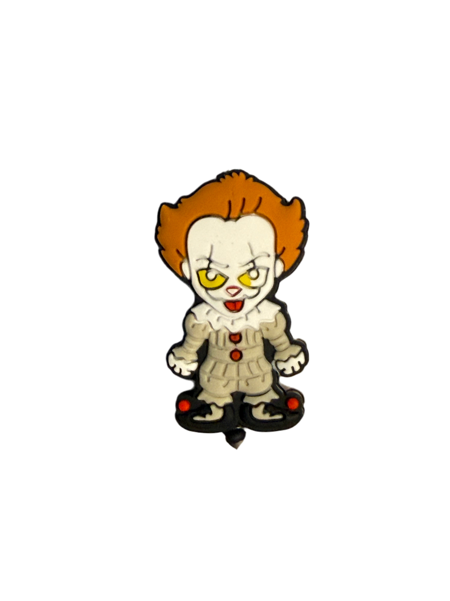 F/HAL22 (1)PC 1.2" Scary Penny Clown Doll Focal Bead for DIY Keychains, Wristlets, Cup Charms, Car Charms ETC