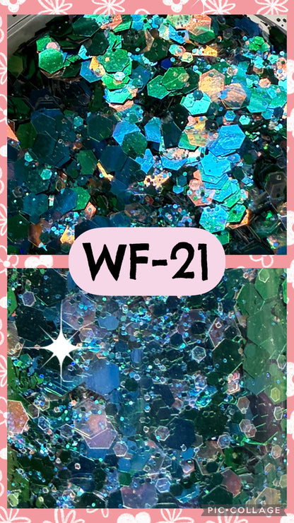 WF1-WF21 GLITTER COLORS