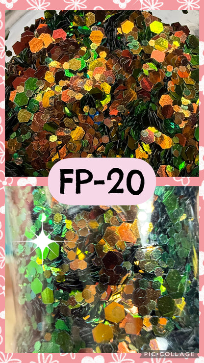 FP1-FP38 GLITTER COLORS
