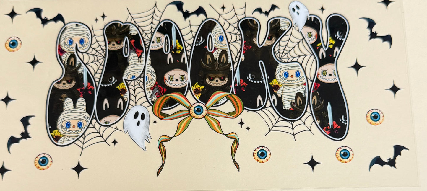 C443- (1PC) LABUBU HALLOWEEN 16OZ UV DTF Transfer Wrap/Sticker for Cup/Tumbler