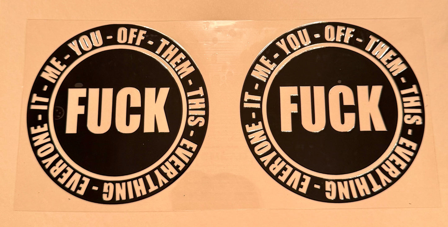 C211- (1PC) 16OZ UV DTF Transfer Wrap/Sticker for Cup/Tumbler