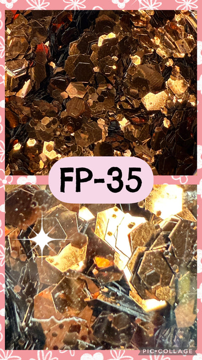 FP1-FP38 GLITTER COLORS