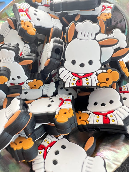 (1)PC- Kawaii Pocha Chef Focal Bead image 1
