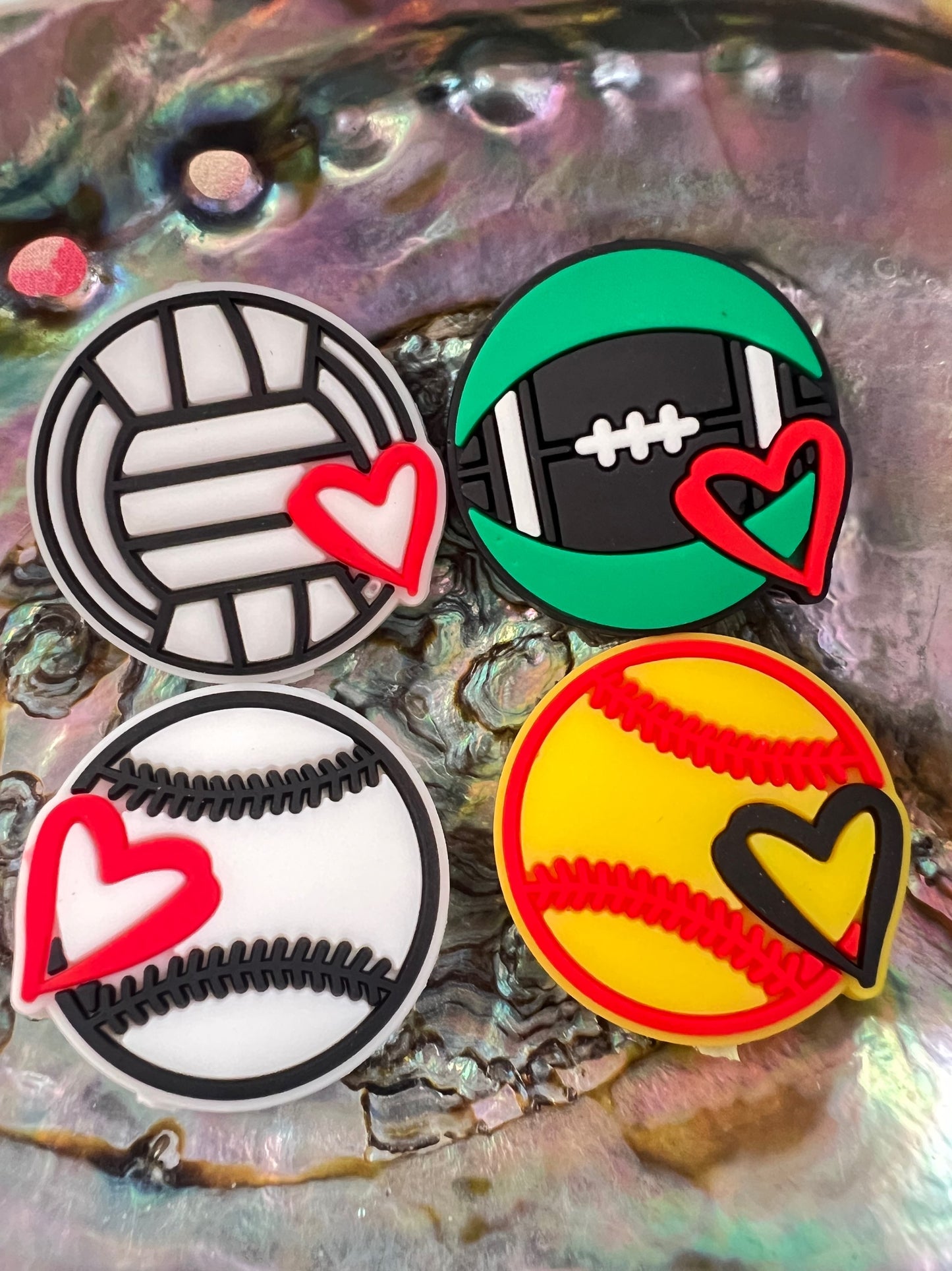(1)PC- Choose your SPORTS BALL Focal Bead image 1