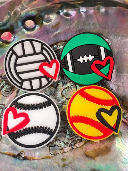 (1)PC- Choose your SPORTS BALL Focal Bead image 1