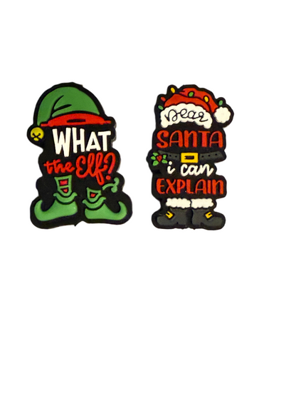 F/CHR6 (1)PC 1.2" Choose Your Style Christmas Focal Bead for DIY Keychains, Wristlets, Cup Charms, Car Charms ETC