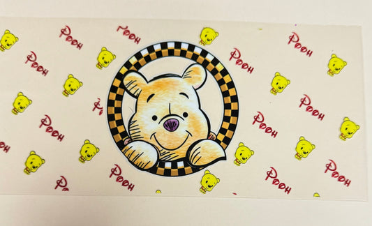 C501- (1PC) POOH 16OZ UV DTF Transfer Wrap/Sticker for Cup/Tumbler