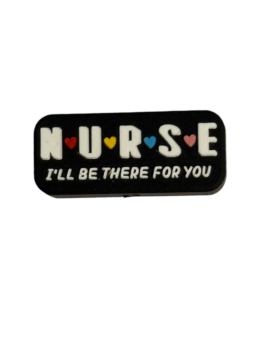 F/C18- (1)PC 1.1" NURSE- I'll Be There For You Focal Bead for DIY Keychains, Wristlets, Cup Charms, Car Charms ETC