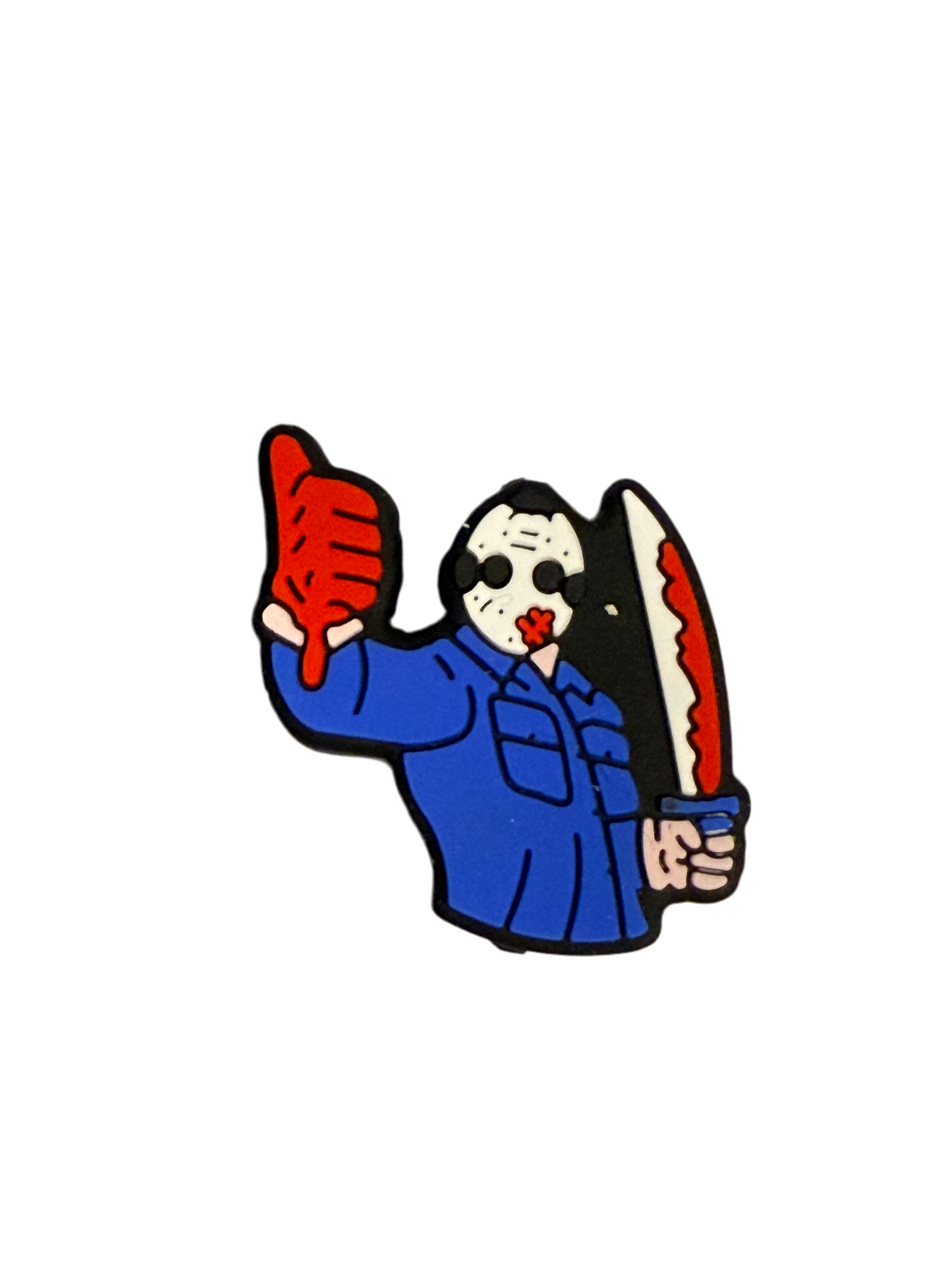 F/HAL18 (1)PC 1.2" Spooky Jason Focal Bead for DIY Keychains, Wristlets, Cup Charms, Car Charms ETC