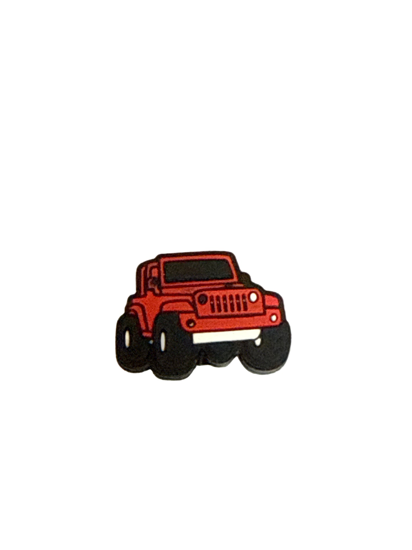 F/B40- (1)PC RED JEEP Focal Bead