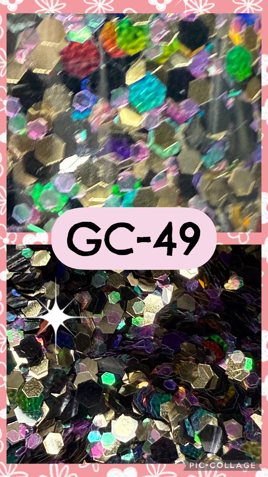 GC36-GC53 GLITTER COLORS