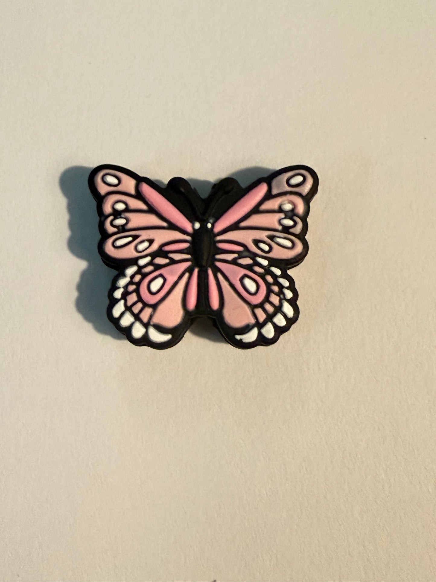 F/A32- (1)PC 1" Choose your color- Butterfly Focal Bead for DIY Keychains, Wristlets, Cup Charms, Car Charms ETC