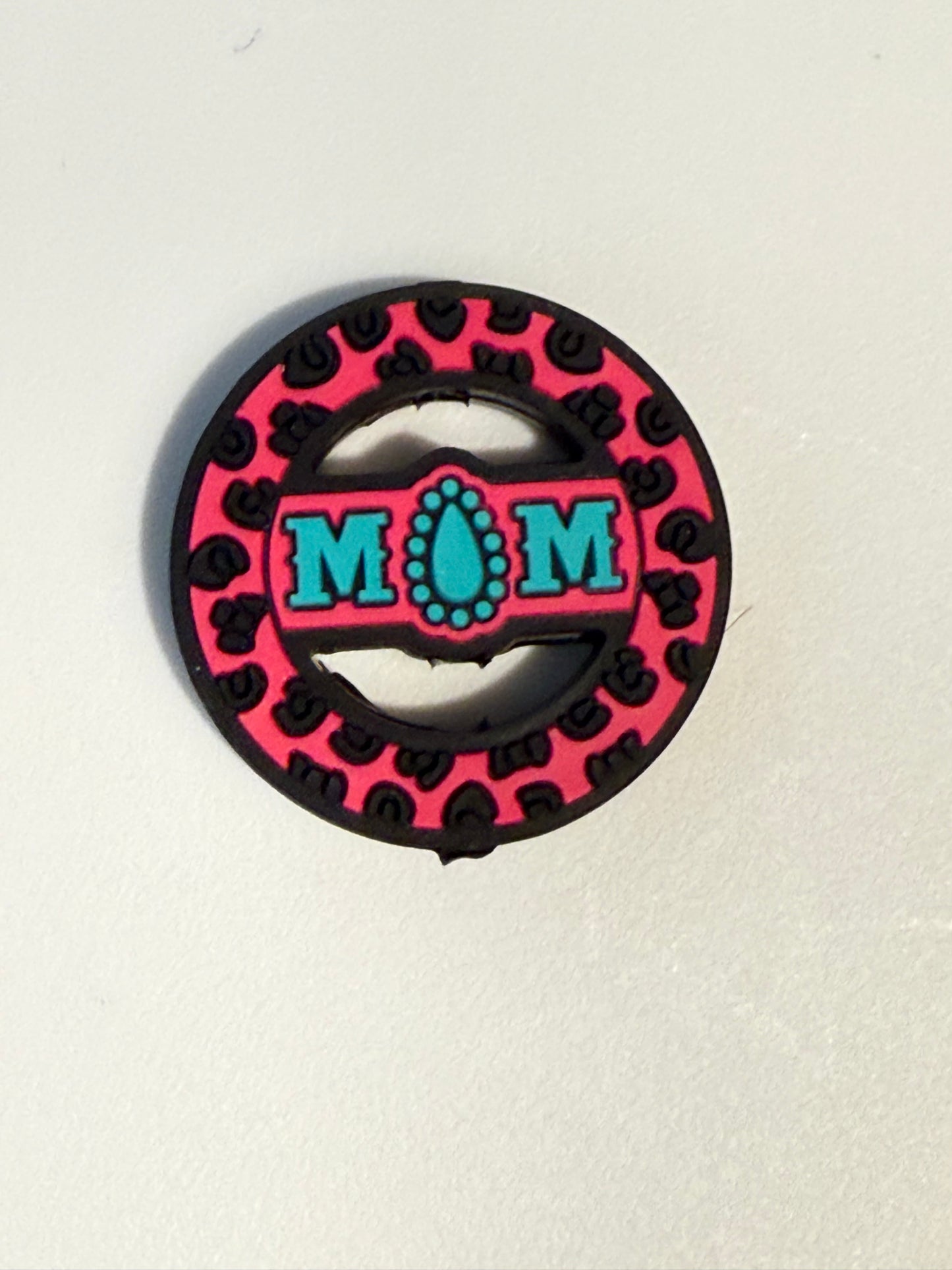 F/M25- (1)PC 1.2"Choose your color- MOM Focal Bead for DIY Keychains, Wristlets, Cup Charms, Car Charms ETC