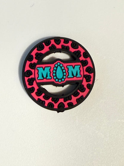 F/M25- (1)PC 1.2"Choose your color- MOM Focal Bead for DIY Keychains, Wristlets, Cup Charms, Car Charms ETC