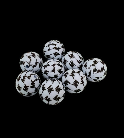 (1)PC- Choose Your Design, Colors, Round Silicone Beads image 12