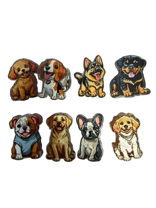 F/ACR79- (1)PC 1" CHOOSE YOUR DOG Acrylic Focal Bead for DIY Pens, Keychains, Wristlets, Cup Charms, Car Charms ETC