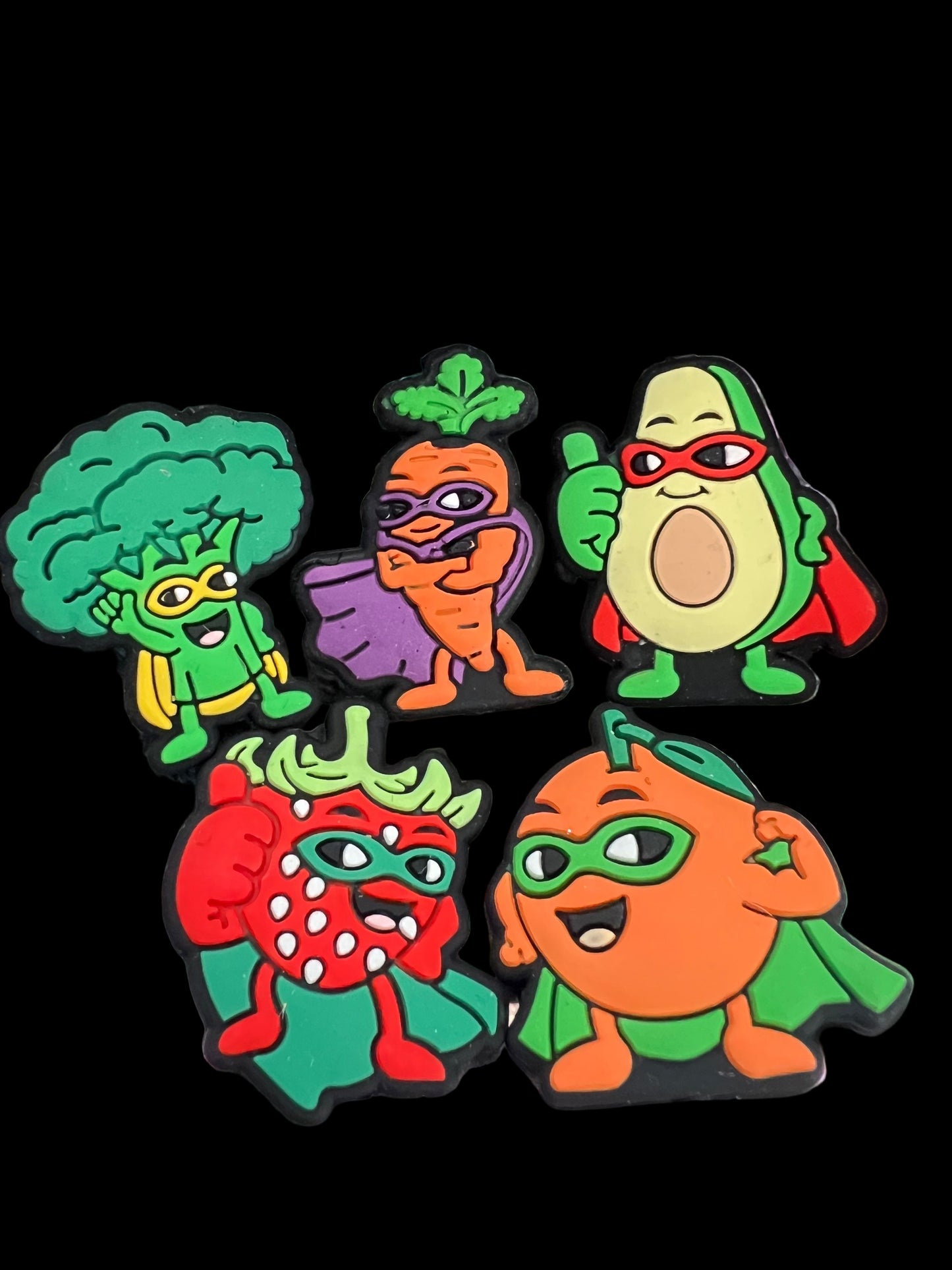 (1)PC- Choose Your Superhero Vegetable/Fruit Focal Bead image 0