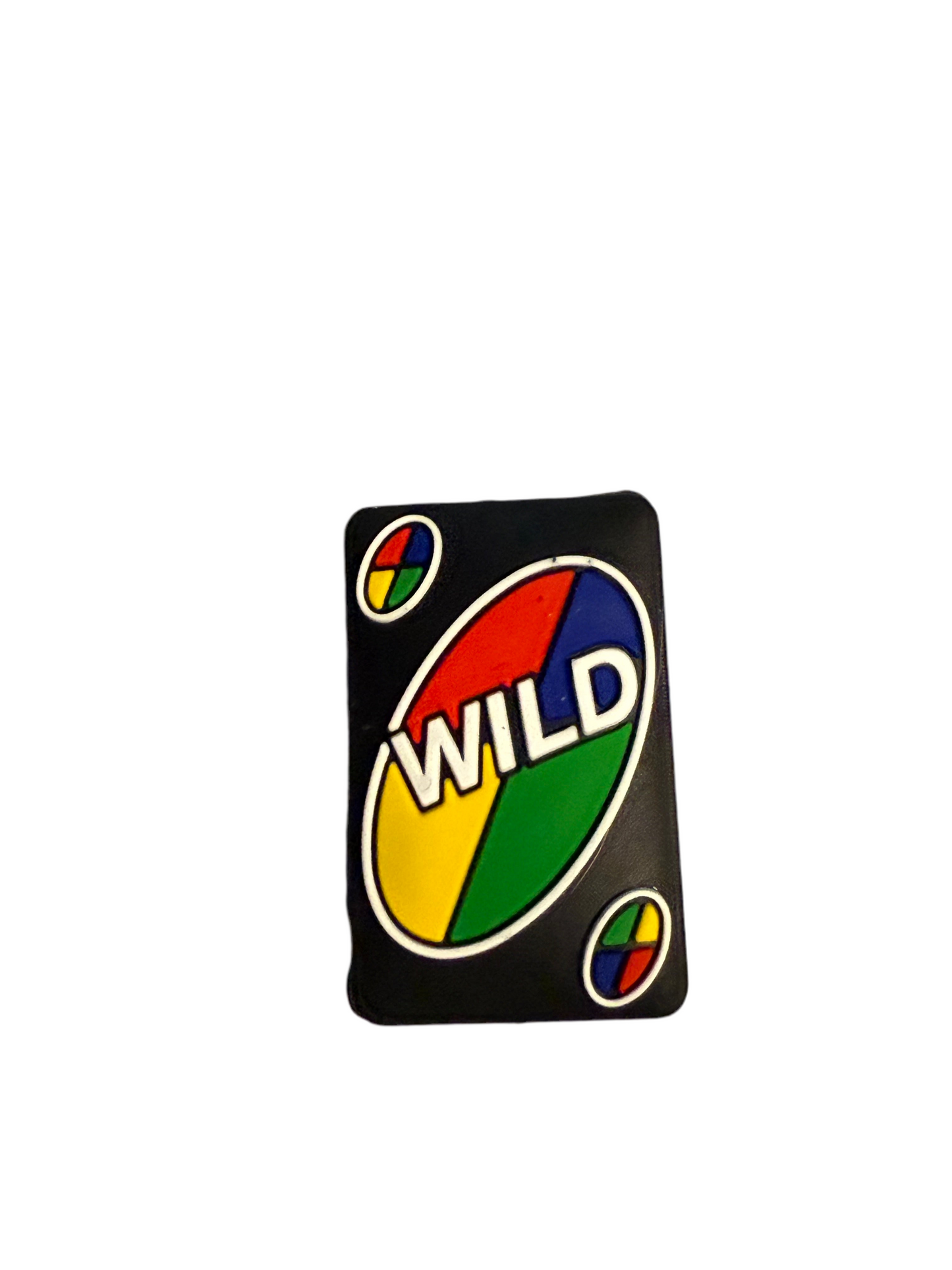 F/Q72 (1)PC 1.2" WILD Rainbow Card Focal Bead for DIY Keychains, Wristlets, Cup Charms, Car Charms ETC