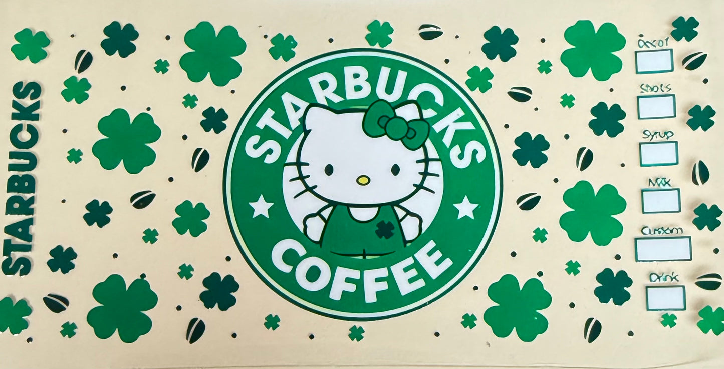 C493- (1PC) HELLO KITTY 16OZ UV DTF Transfer Wrap/Sticker for Cup/Tumbler