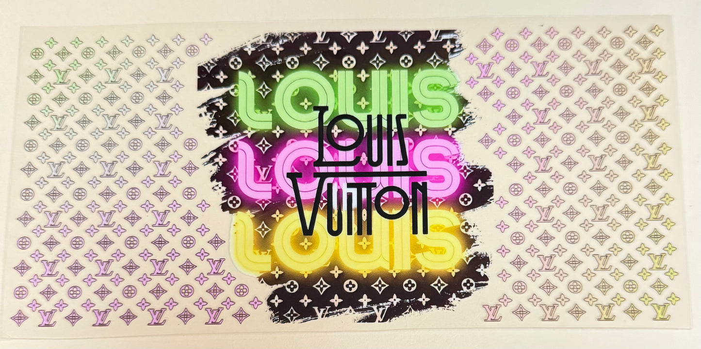C530- (1PC) LV FASHION 16OZ UV DTF Transfer Wrap/Sticker for Cup/Tumbler