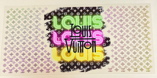 C530- (1PC) LV FASHION 16OZ UV DTF Transfer Wrap/Sticker for Cup/Tumbler