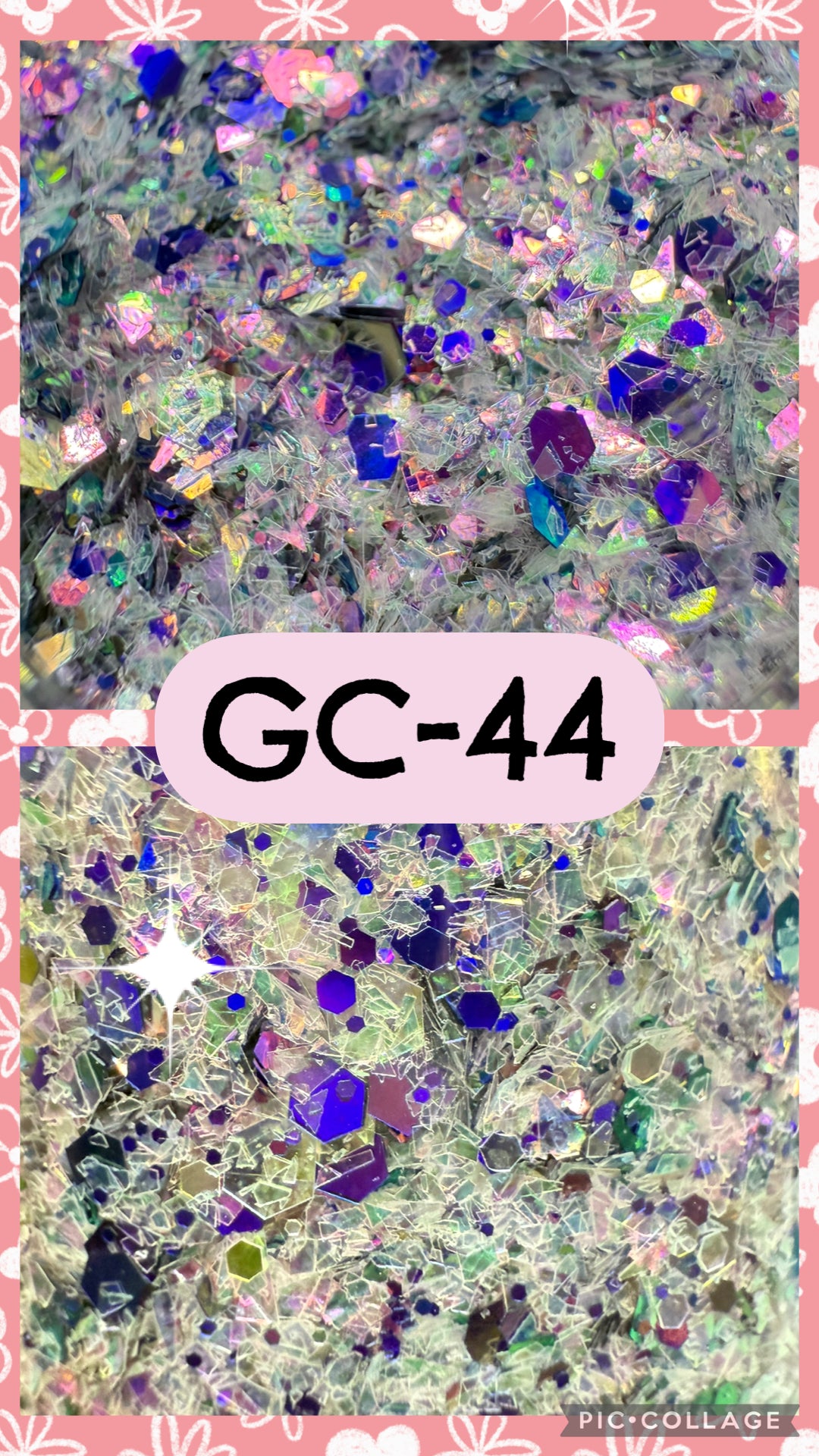 GC36-GC53 GLITTER COLORS