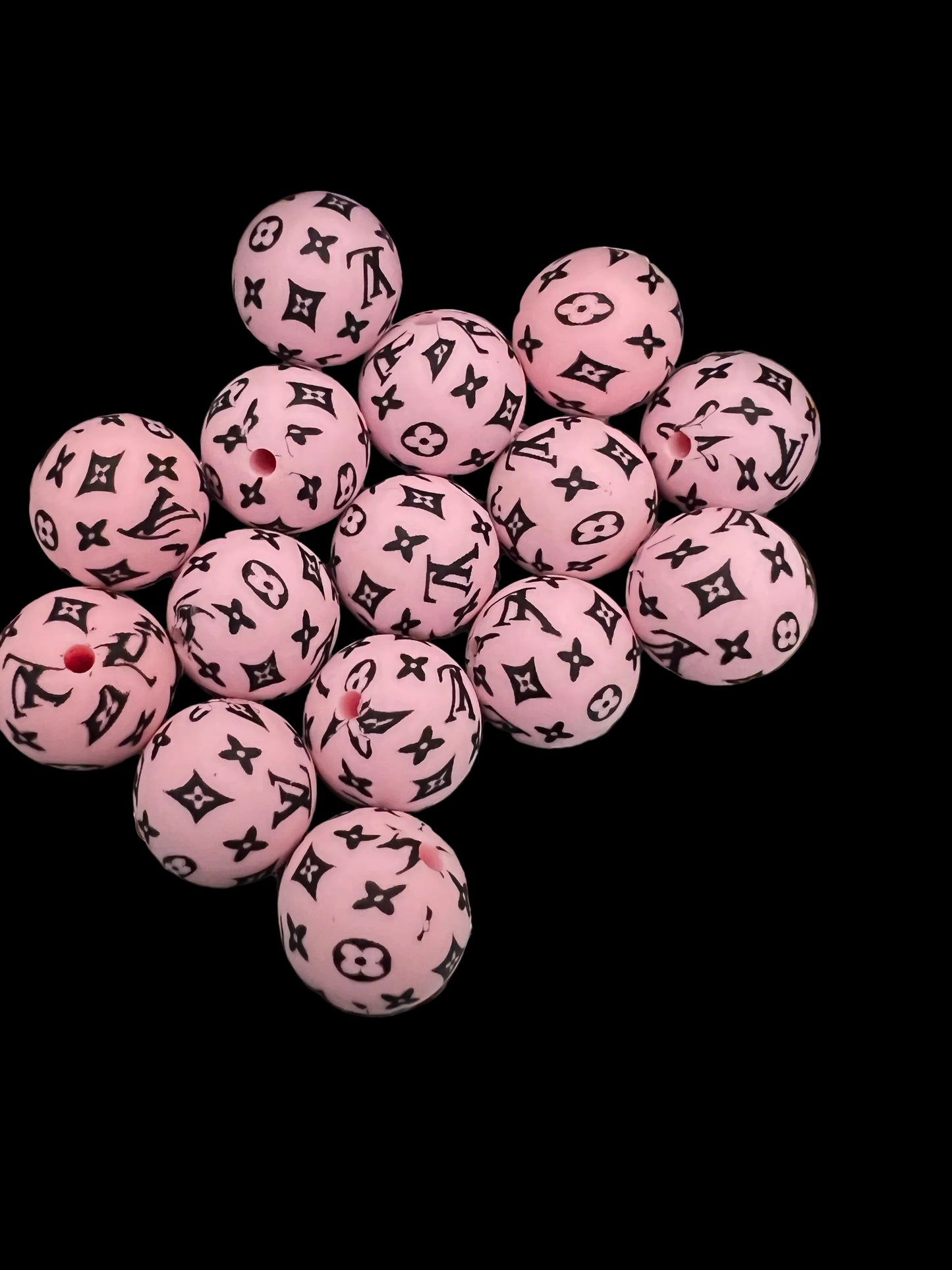 (1)PC- Choose Your Design, Colors, Round Silicone Beads image 0
