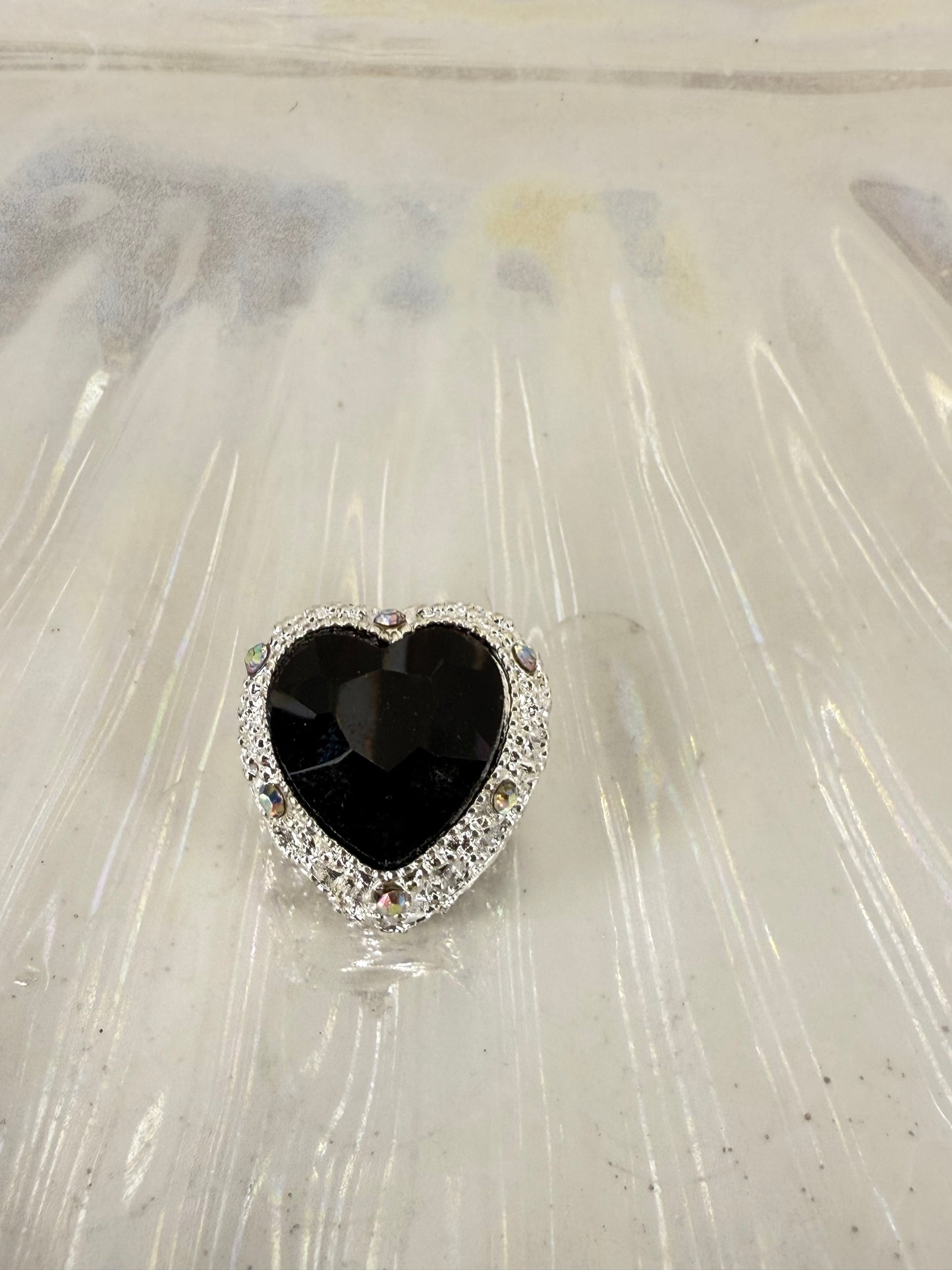 R97- (1PC) CHOOSE YOUR COLOR- High Quality ALLOY 19mm Heart Fancy Rhinestone Gemstone Sparkle Crystal Elegant Beads for DIY