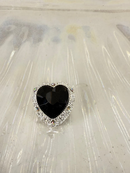 R97- (1PC) CHOOSE YOUR COLOR- High Quality ALLOY 19mm Heart Fancy Rhinestone Gemstone Sparkle Crystal Elegant Beads for DIY