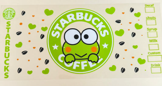 C355- (1PC) KEROPPI 16OZ UV DTF Transfer Wrap/Sticker for Cup/Tumbler