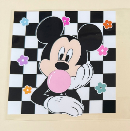 C376- (1PC) MICKEY16OZ UV DTF Transfer Wrap/Sticker for Cup/Tumbler