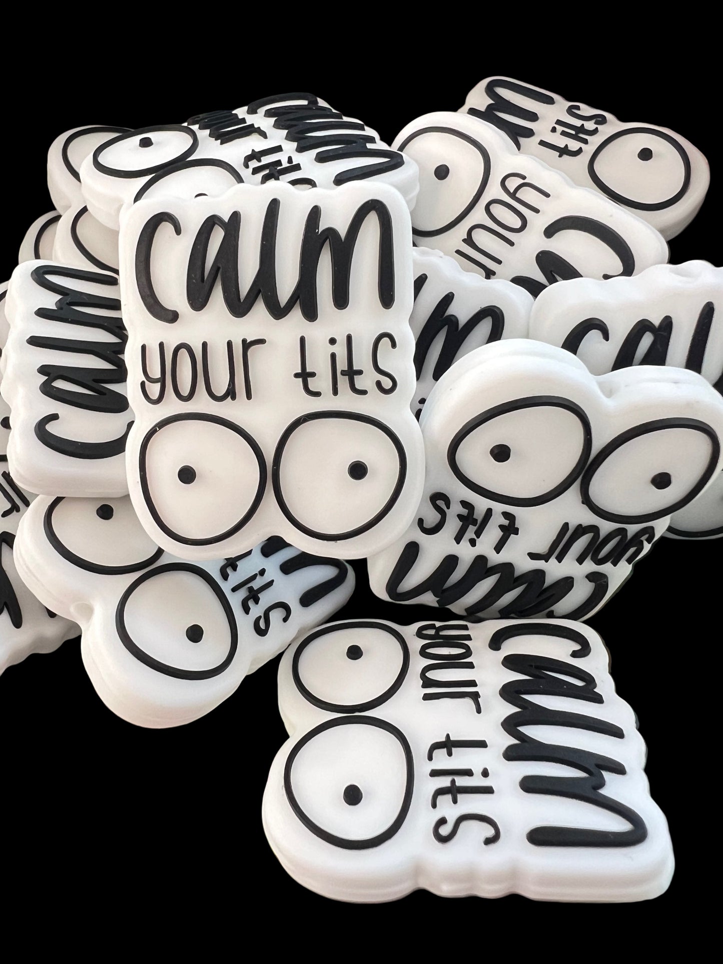 (1)PC- CALM your T*** Focal Bead image 0