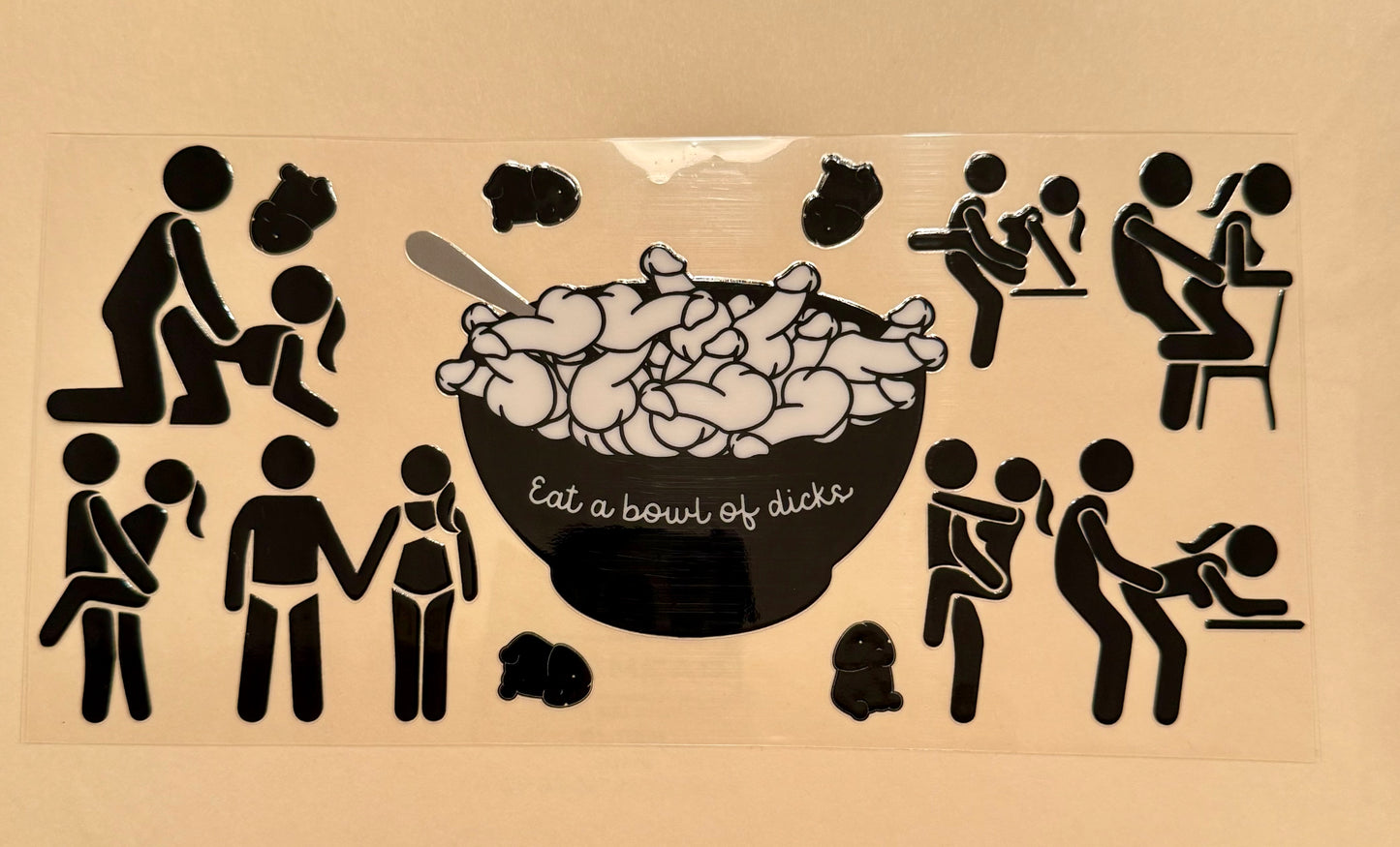 C201- (1PC) 16OZ UV DTF Transfer Wrap/Sticker for Cup/Tumbler